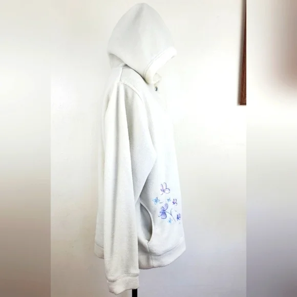 Disney Eeyore Hoodie Women's Large White Pullover Fleece Sweatshirt Cozy - Picture 4 of 13